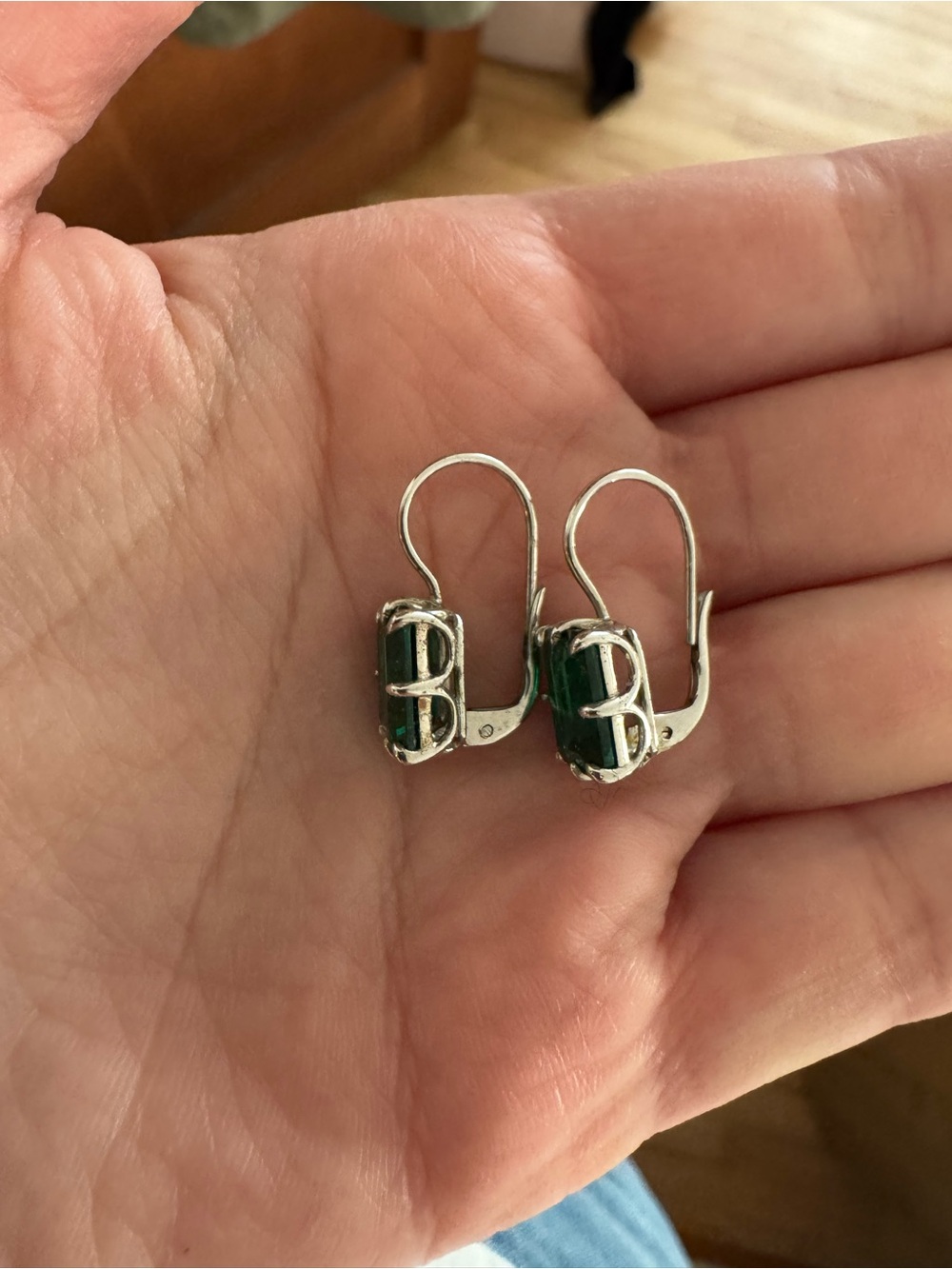 DORSEY EMILE EARRINGS IN NANO EMERALD